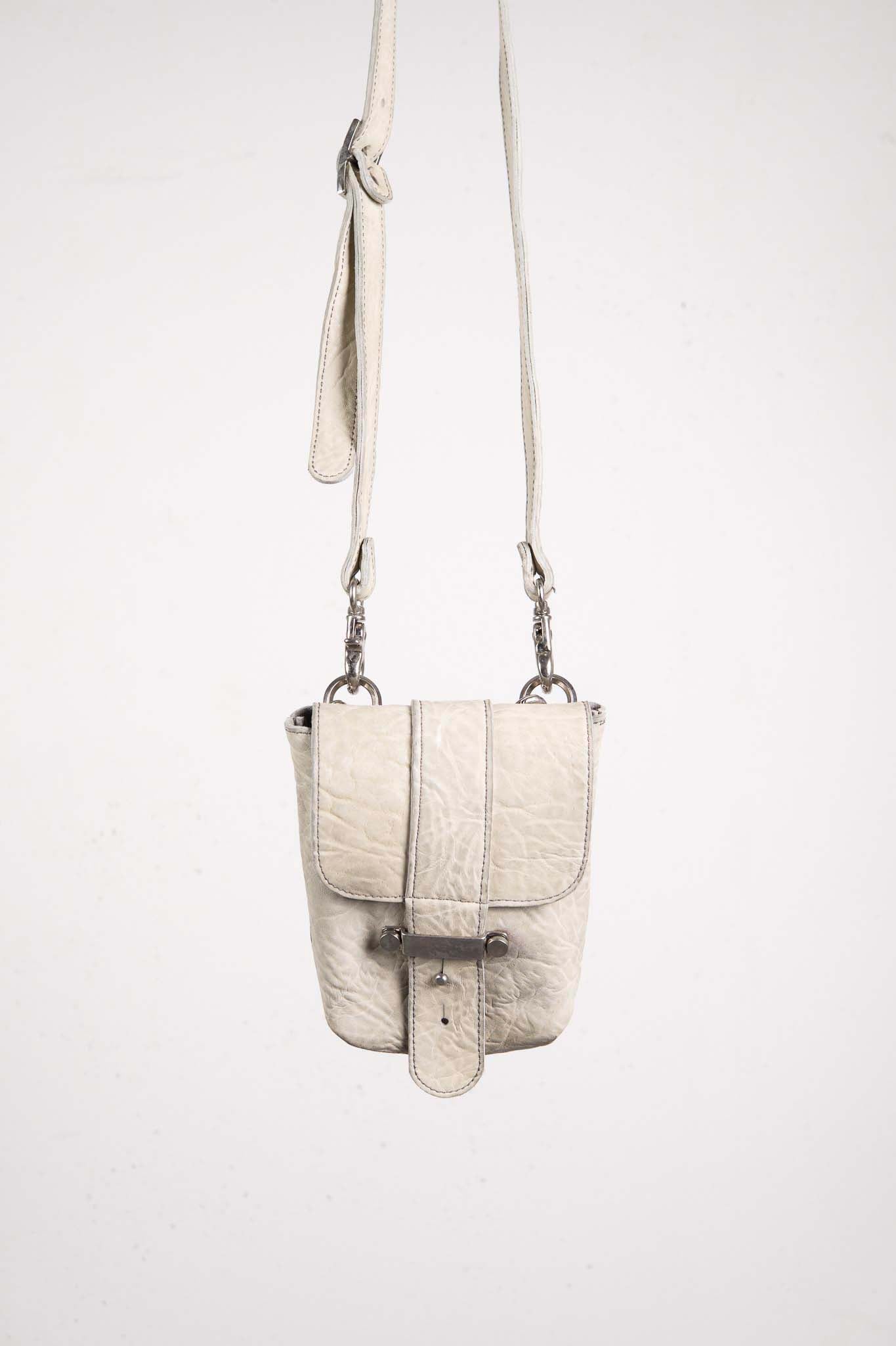 HORSE RG WHITE LEATHER 2WAY POUCH MM-7