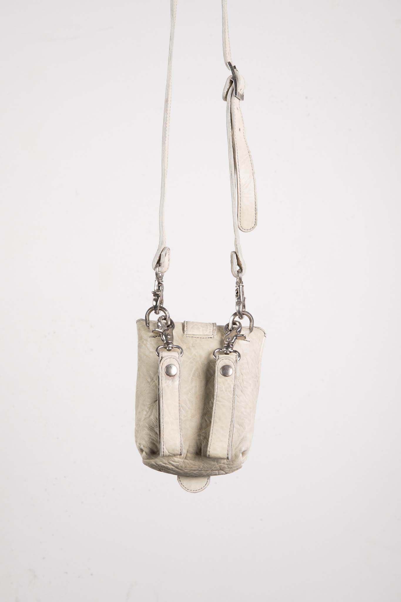 HORSE RG WHITE LEATHER 2WAY POUCH MM-7