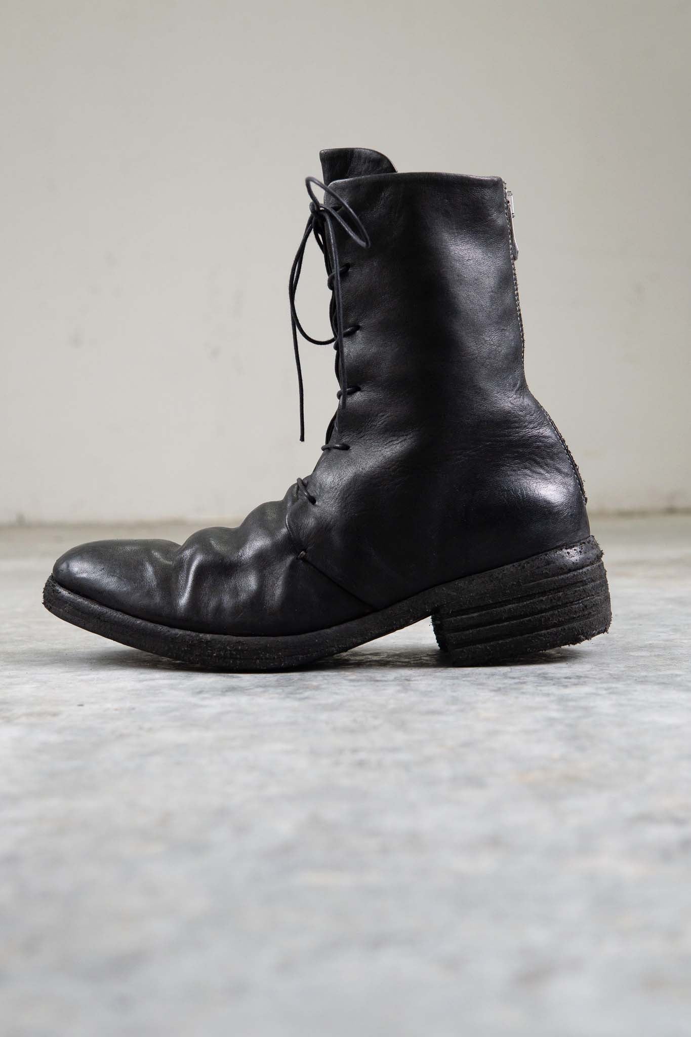 HORSE LEATHER BACK ZIP 6HOLES BZ-2 #2LEATHER SOLES        PIECE DYED