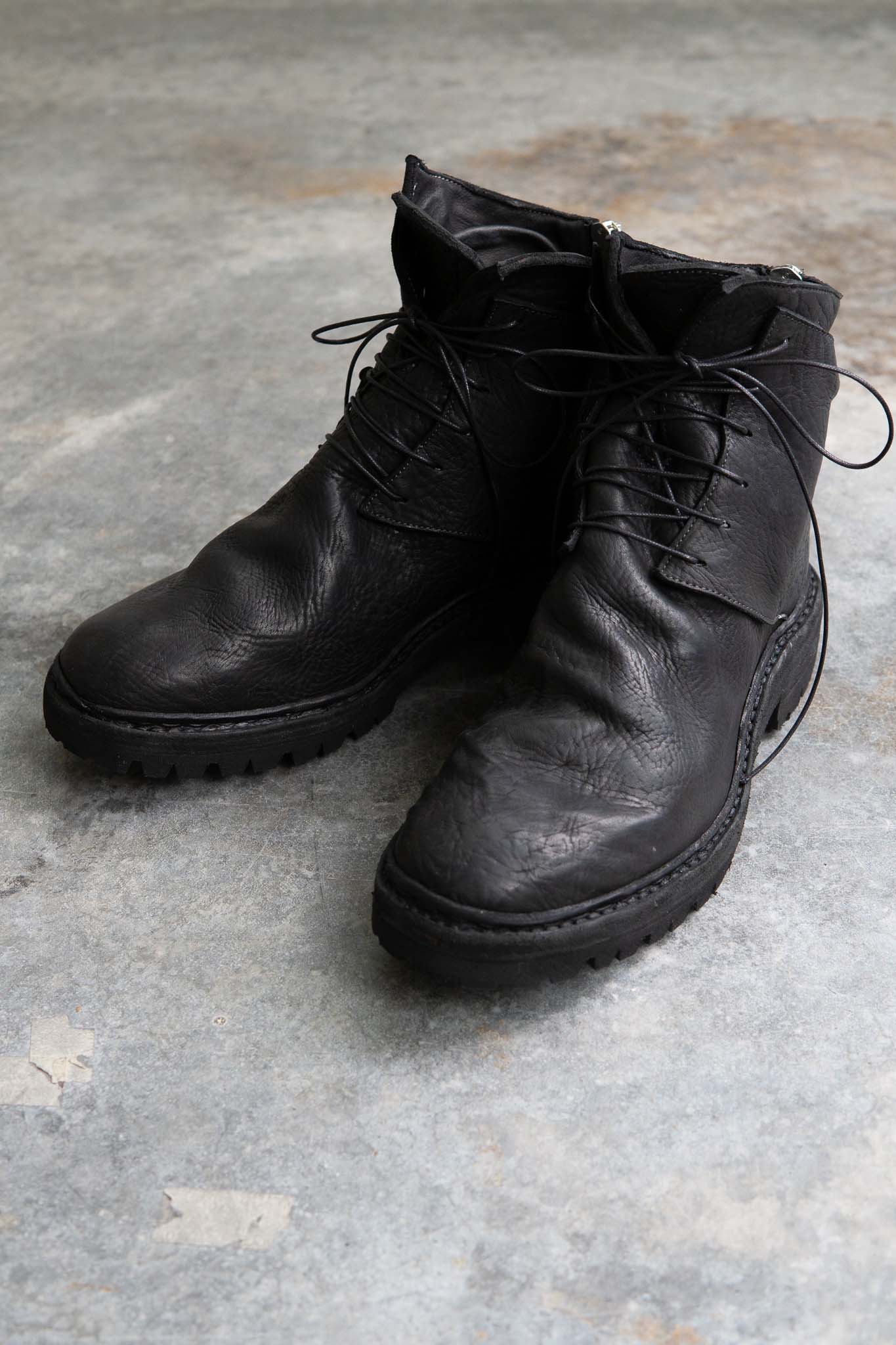 HORSE BUTT RG LEATHER BOOTS MT-1 GOODYEAR NORWEGIAN WELT VIBRAM SOLES PIECE DYED