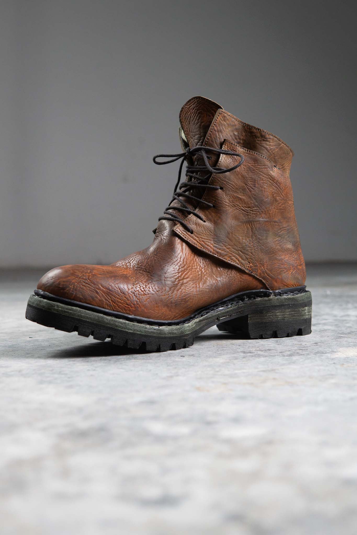 HORSE BUTT RG LEATHER BOOTS MT-1 NORWEGIAN GOODYEAR WELT VIBRAM SOLES PIECE DYED