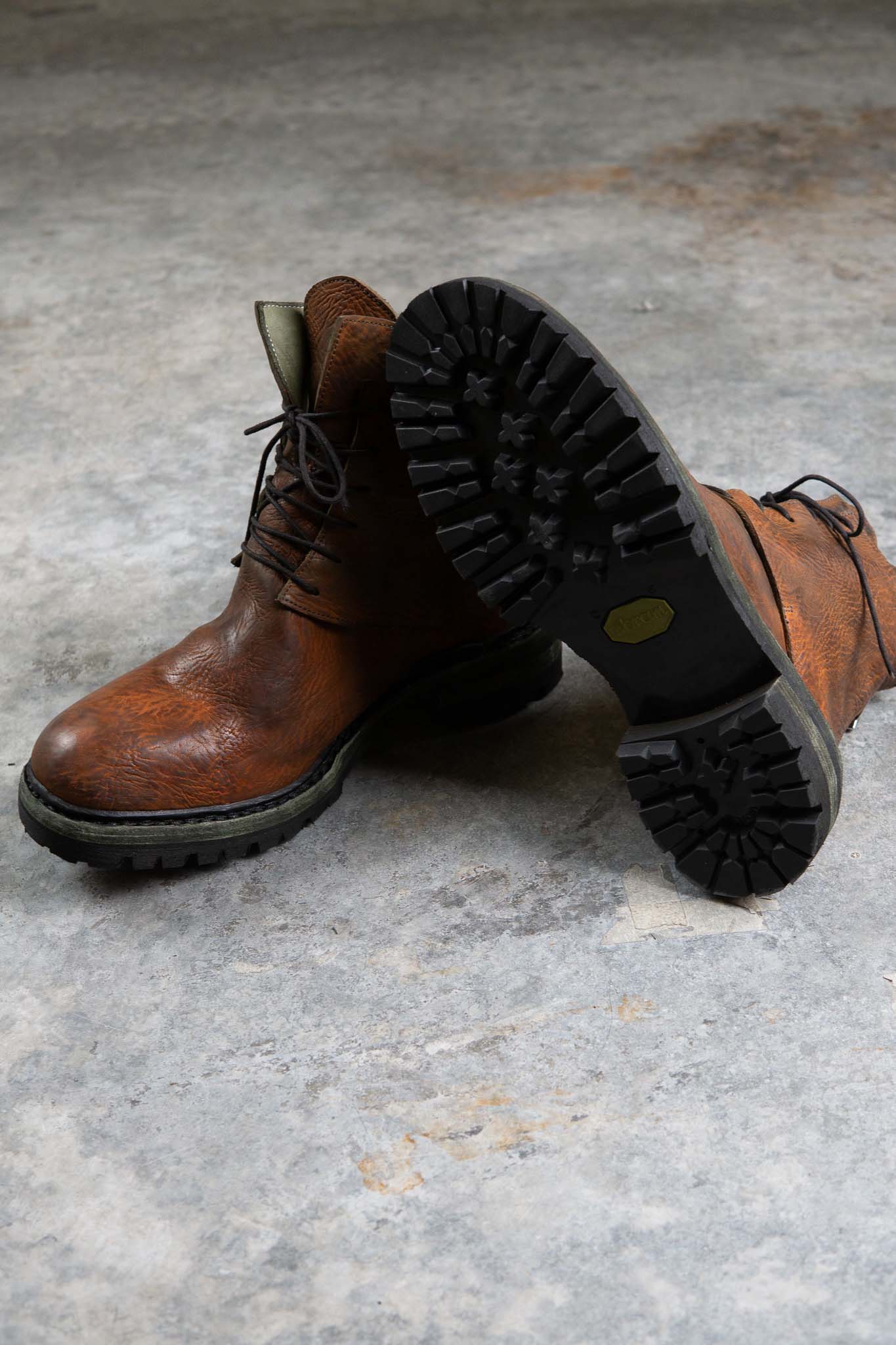 HORSE BUTT RG LEATHER BOOTS MT-1 NORWEGIAN GOODYEAR WELT VIBRAM SOLES PIECE DYED