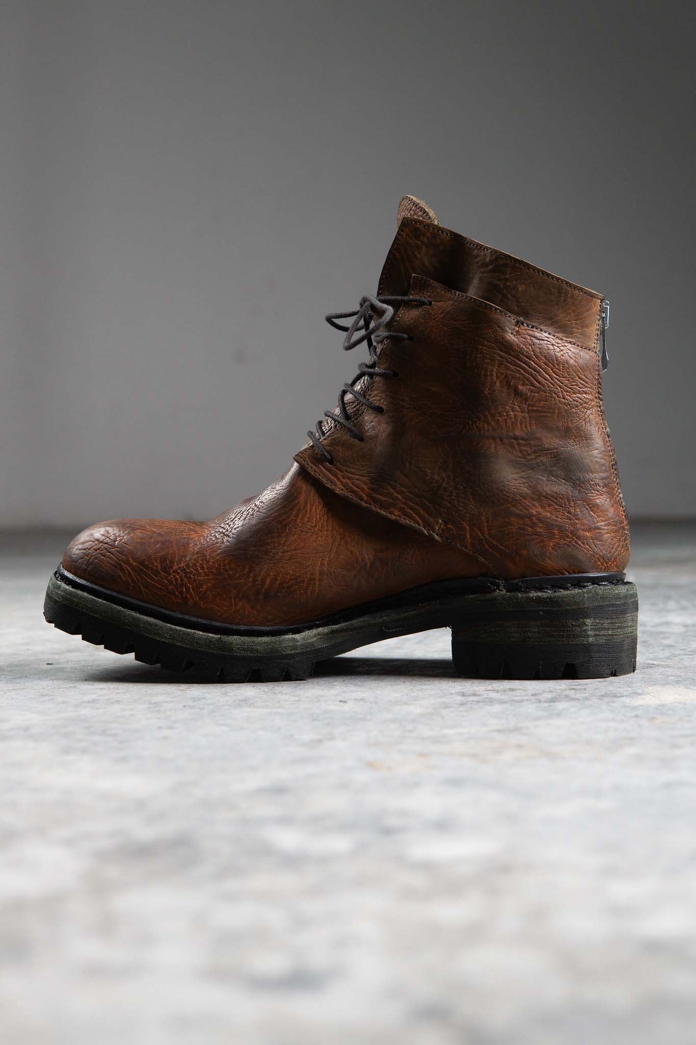 HORSE BUTT RG LEATHER BOOTS MT-1 NORWEGIAN GOODYEAR WELT VIBRAM SOLES PIECE DYED
