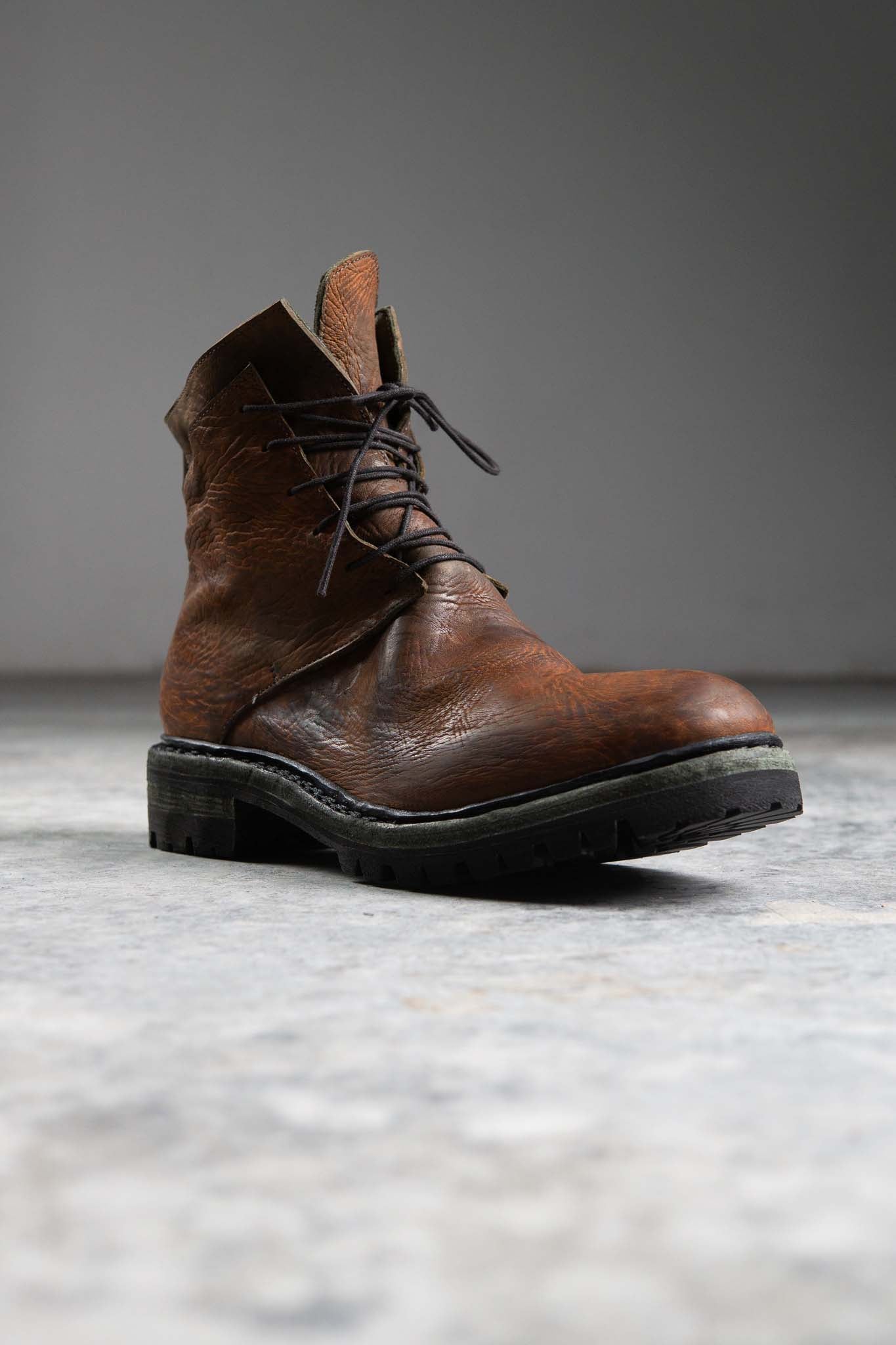 HORSE BUTT RG LEATHER BOOTS MT-1 NORWEGIAN GOODYEAR WELT VIBRAM SOLES PIECE DYED