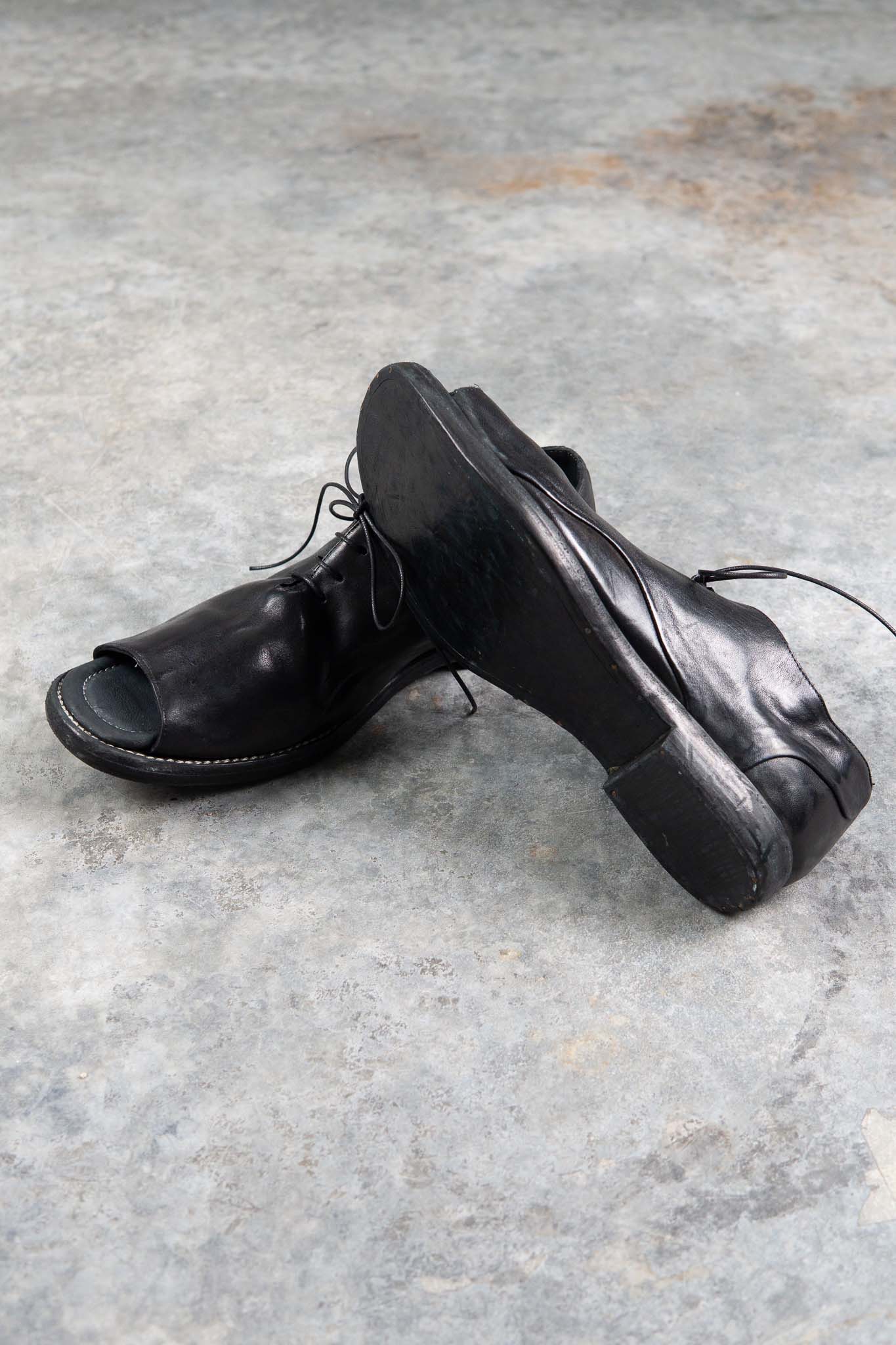 HORSE LEATHER SLIPON SANDAL #4 LEATHER SOLES PIECE DYED