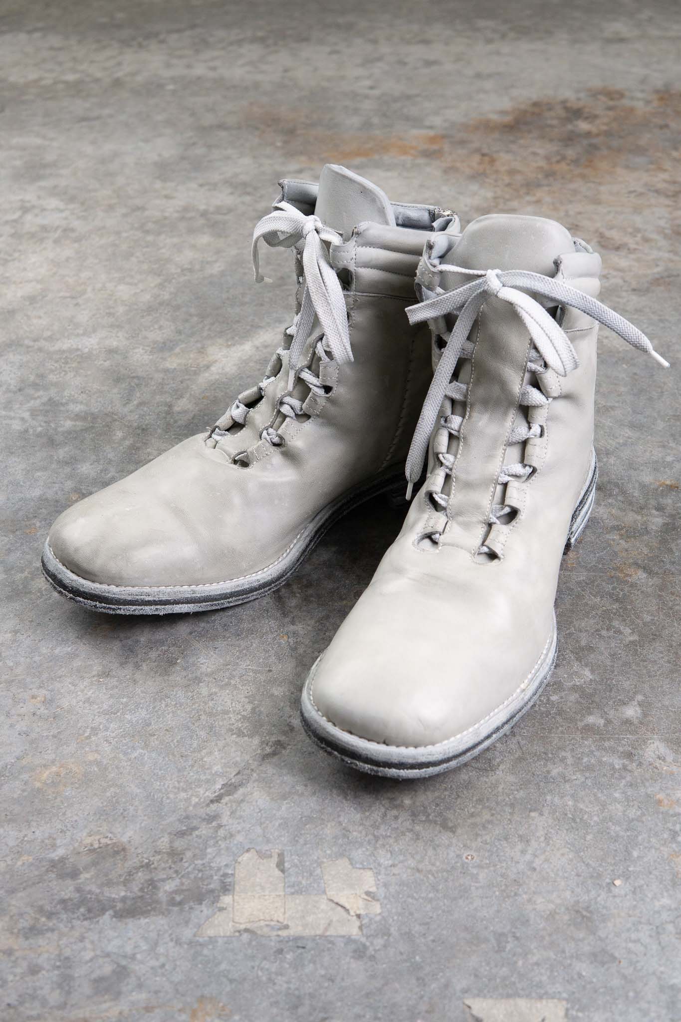 HORSE WHITE LEATHER BOOTS CL-2 #2 LEATHER SOLES PIECE DYED