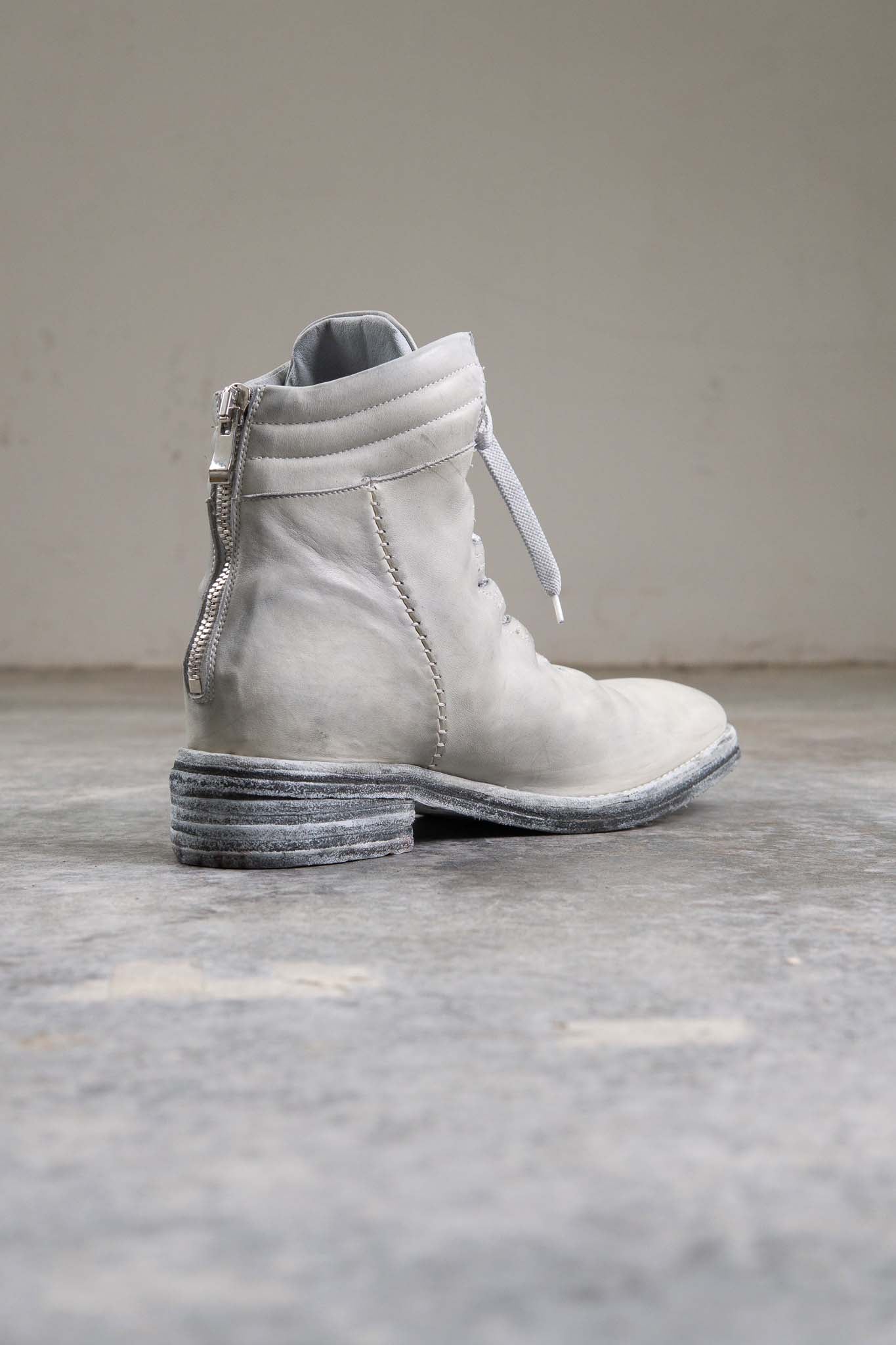 HORSE WHITE LEATHER BOOTS CL-2 #2 LEATHER SOLES PIECE DYED