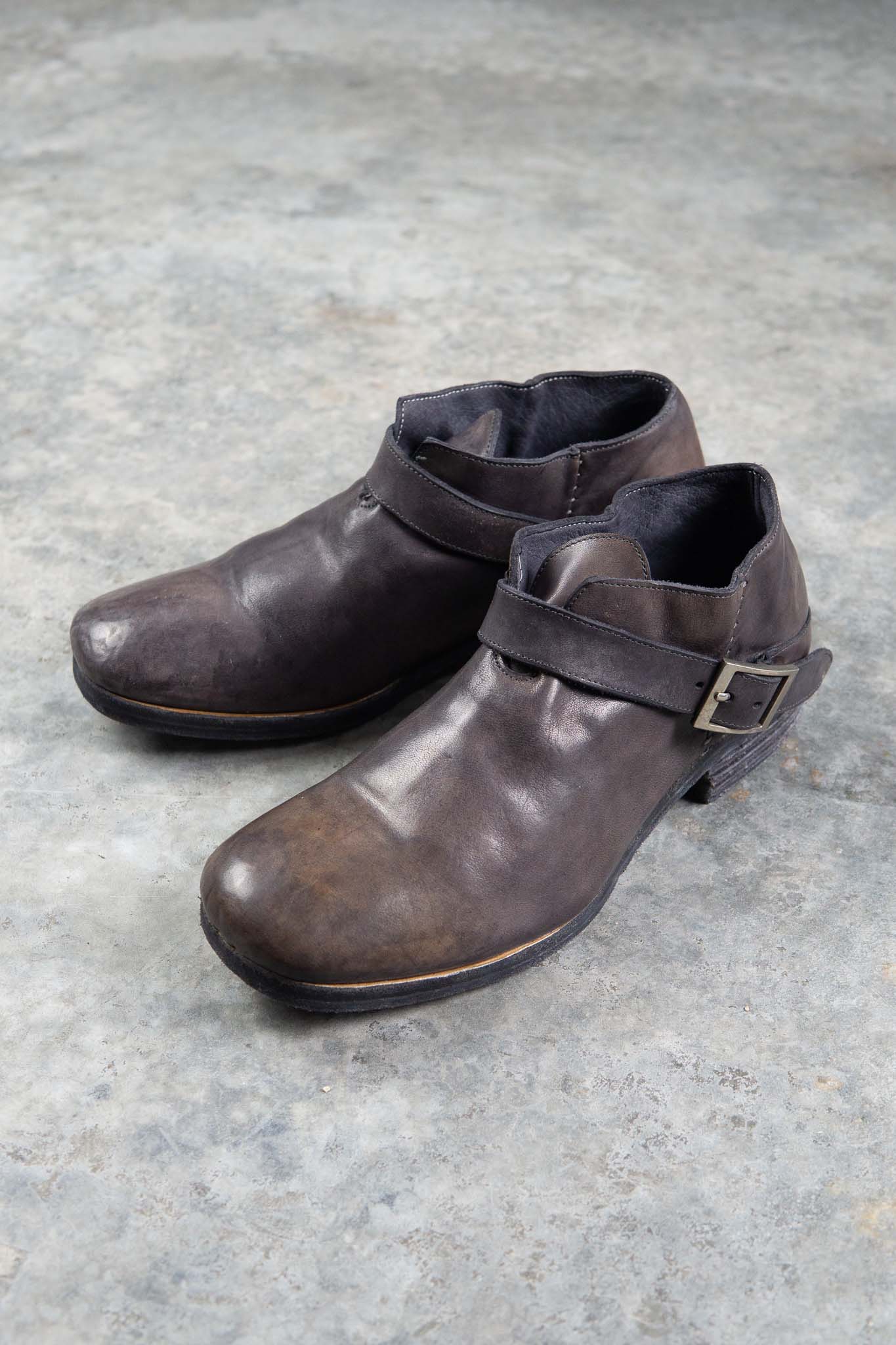 HORSE  LEATHER ENGINEER BOOTS DERBY EG-2 #3 LEATHER SOLES PIECE DYED