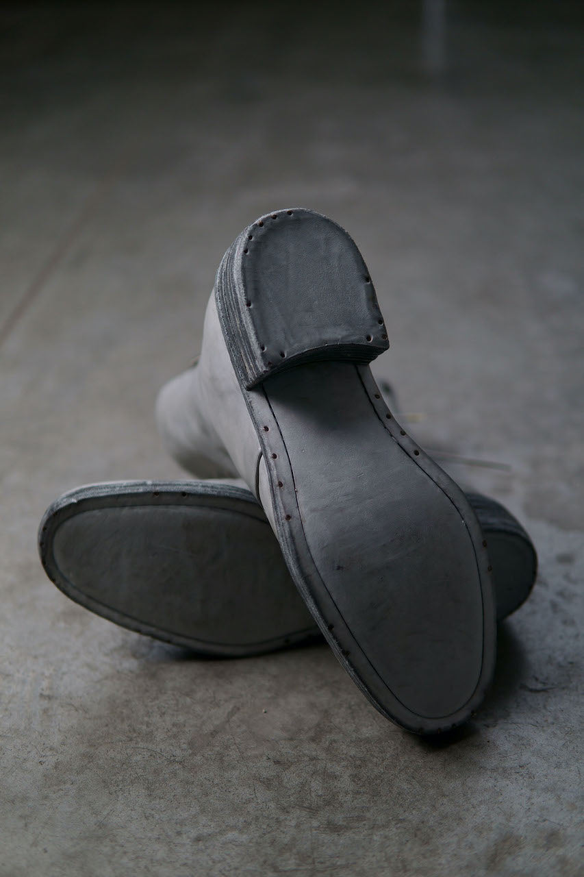 HORSE LEATHER BACK ZIP 6HOLES BZ-2 #2LEATHER SOLES     PIECE DYED
