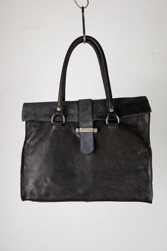 HORSE LEATHER + HORSE BUTT LEATHER 2WAY SHOULDER M /WORKER  UNLINED　