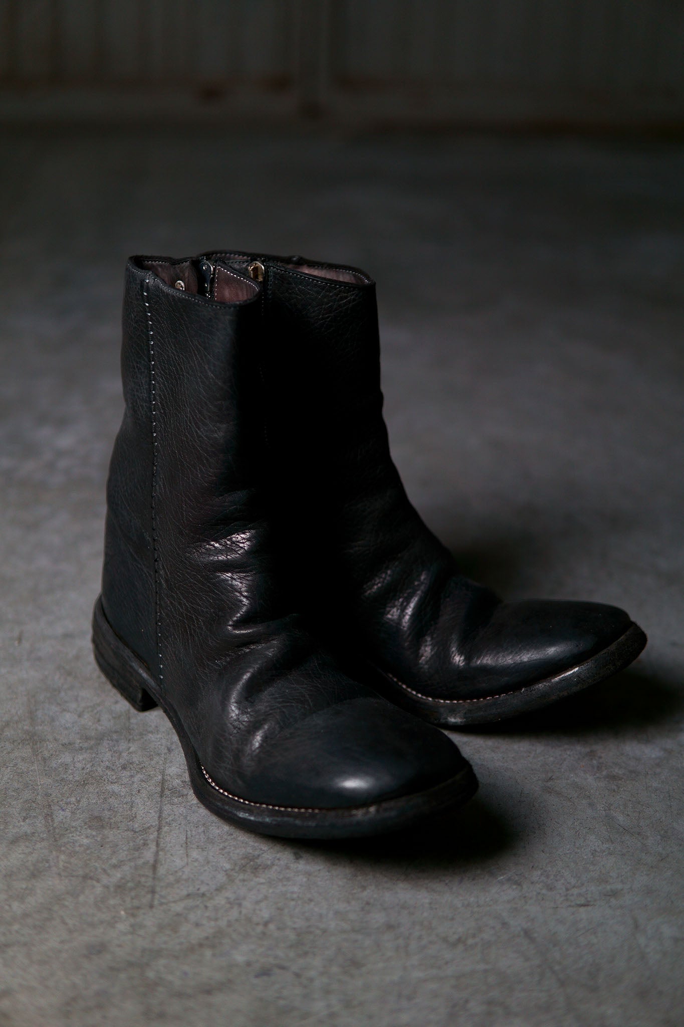 HORSE LEATHER SIDE ZIP BOOTS LINED WITH L2 LEATHER SOLES